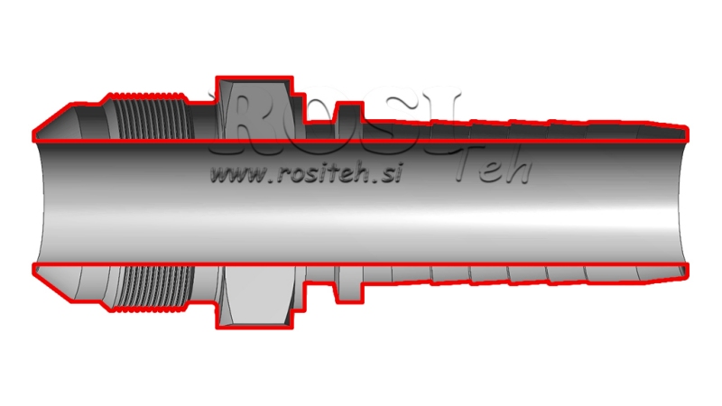 ΥΔΡΑΥΛΙΚΗ ΣΥΝΔΕΣΗ AGJ JIC74° ΑΡΣΕΝΙΚΟΣ DN38-1 5/8-12