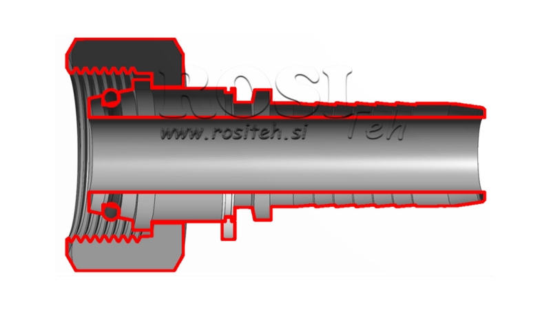 ΥΔΡΑΥΛΙΚΗ ΣΥΝΔΕΣΗ DKOL 18 L ΘΗΛΥΚΟ DN12-M26X1,5