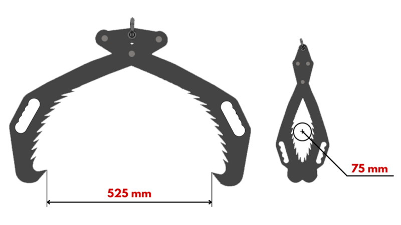 HAND BOSBOUWGRIJPERS HD50 (500MM) - VERZINKT