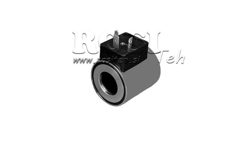 ELEKTRO MAGNETNA TULJAVA 12V DC ZA VENTIL CETOP 3 - fi 23,4mm-50,7mm 30W IP65
