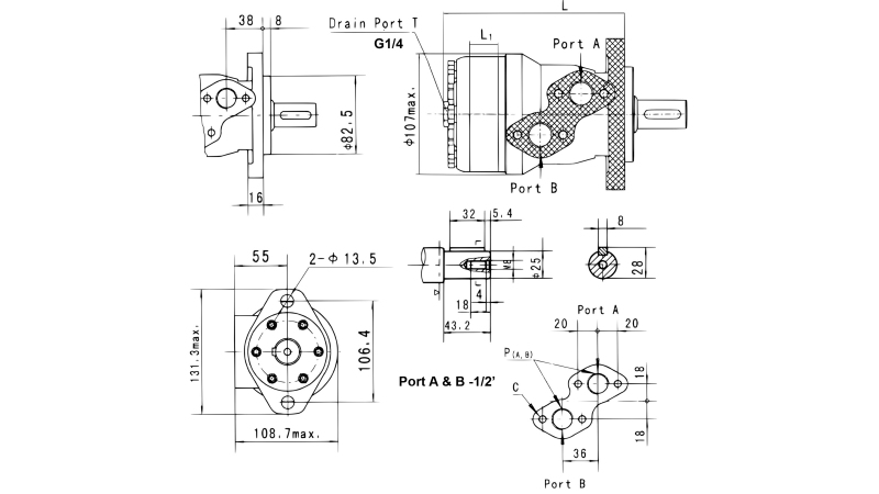 MOTOR HIDRAULIC MR 400 ECO (ALSG2-L-400)