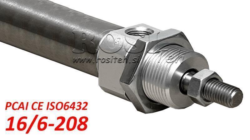 ΠΝΕΥΜΑΤΙΚΟΣ ΚΥΛΙΝΔΡΟΣ PCAI 16/6-208 CE ISO6432