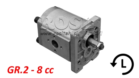 ΥΔΡΑΥΛΙΚΗ ΑΝΤΛΙΑ GR.2 8 CC ΑΡΙΣΤΕΡΗ - FLANGES