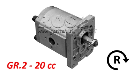 ΥΔΡΑΥΛΙΚΗ ΑΝΤΛΙΑ GR.2 20 CC ΔΕΞΙΑ - FLANGES
