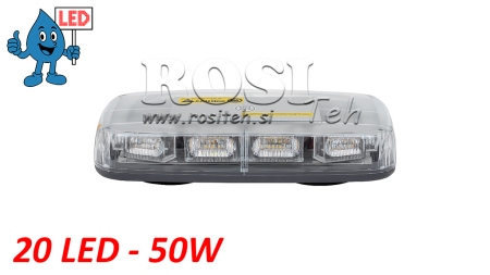 LED MAGNETICKÉ ROTUJÚCE SVETLO 20 LED 50W 12V-24V