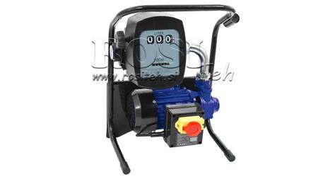 POMPA PALIWA DIESEL 600W 40 l/min Z LICZNIKIEM I PISTOLETEM DO ROZDAWANIA