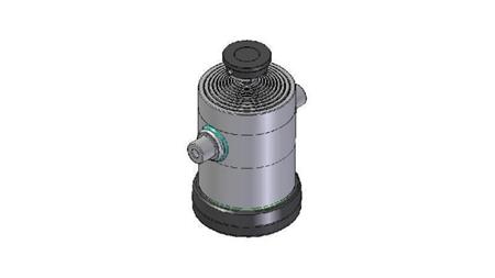 1049S -TELESCOPISCHER ZYLINDER STANDARD/KUGEL 10 STUFEN HEBUNG 2080 DURCHMESSER 300