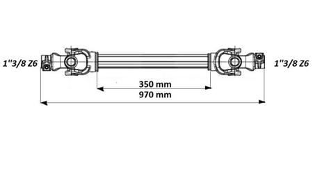 ECO ΚΑΡΔΑΝΟΣ 970mm 70-110HP ΜΕ ΛΑΜΕΛΑ - διαστάσεις