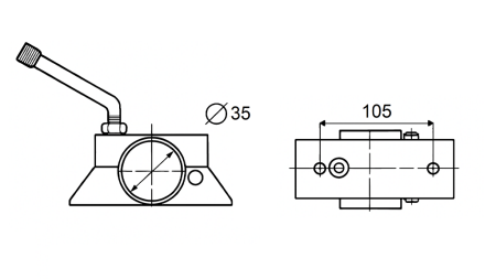 STÖDLEGSKLAMPA 75KG BILSLÄP