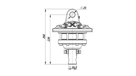 ΥΔΡΑΥΛΙΚΟΣ ΡΟΤΑΡΑΣ 1000/500 KG ΜΕ ΑΞΟΝΑ