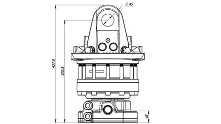 ΥΔΡΑΥΛΙΚΟΣ ΡΟΤΑΡΑΣ 12000/6000 KG ΜΕ ΦΛΑΝΤΖΑ