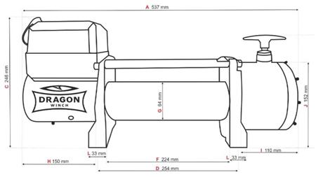 ΗΛΕΚΤΡΙΚΟΣ ΓΕΡΑΝΟΣ 24 V DWT 14000 HD - 6350 kg