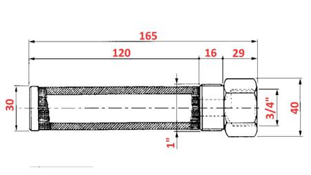 HIDRAVLIČNI CEVNI FILTER 250u 3/4 - 1
