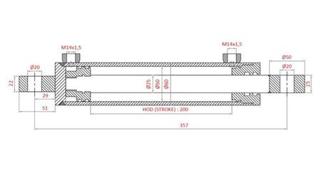 ΥΔΡΑΥΛΙΚΟΣ ΚΥΛΙΝΔΡΟΣ ΔΙΕΥΘΥΝΣΗΣ SAME OEM-264.6342.4/11
