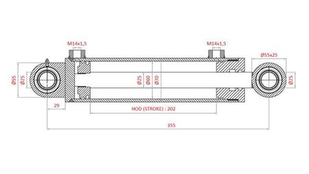 ΥΔΡΑΥΛΙΚΟΣ ΚΥΛΙΝΔΡΟΣ ΔΙΕΥΘΥΝΣΗΣ FIAT-NEW HOLLAND 5126941, 5131098, 5137121, 5140208