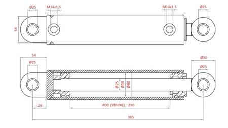 ΥΔΡΑΥΛΙΚΟΣ ΣΤΕΡΕΩΤΙΚΟΣ ΚΥΛΙΝΔΡΟΣ FIAT-NEW HOLLAND OEM-5198883