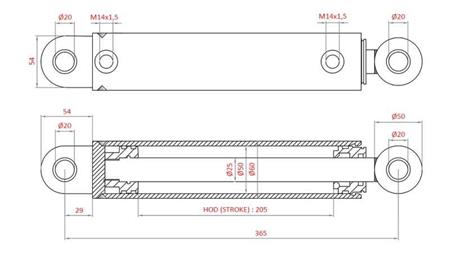 ΥΔΡΑΥΛΙΚΟΣ ΚΥΛΙΝΔΡΟΣ ΔΙΕΥΘΥΝΣΗΣ FIAT-NEW HOLLAND OEM-87302890