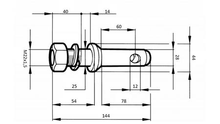 ΣΦΗΝΑ ΣΤΕΡΕΩΣΗΣ fi28mm ΜΕ ΣΠΕΙΡΑ M 22x1.5