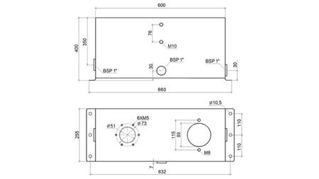 ΜΕΤΑΛΛΙΚΗ ΔΕΞΑΜΕΝΗ 45 ΛΙΤΡΩΝ ΚΥΒΟΣ 400x255x600mm ΣΥΜΠΛΗΡΩΜΕΝΗ ΜΕ ΕΞΟΠΛΙΣΜΟ