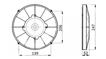 ΑΞΟΝΙΟΣ ΑΕΡΑΣ 225mm ΠΡΟΩΘΗΣΗ 24V