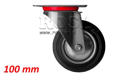 KOLA 100mm S OTOČNÝM PODNOŽÍM