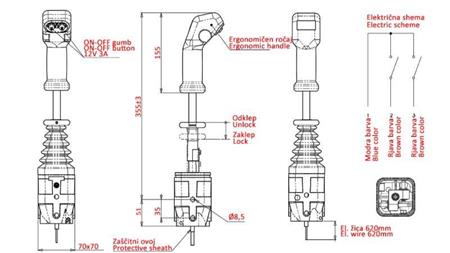 JOYSTICK INDEMAR ΓΙΑ ΓΕΡΑΝΟ - 2x ΚΟΥΜΠΙΑ