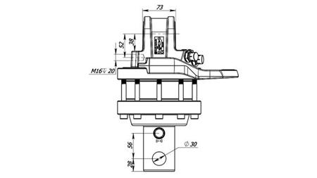HYDRAULISCHER ROTATOR 5500/3250 KG MIT ACHSE