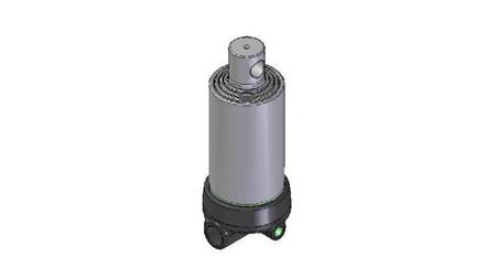3641F -TELESCOPISK CYLINDER HUL - HUL 4 TRIN REJSE 670 FI 124