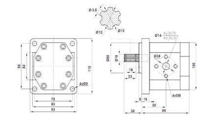ΥΔΡΑΥΛΙΚΗ ΑΝΤΛΙΑ NSZ 10 - 6 ΔΟΝΤΙΑ 10 CC ΔΕΞΙΑ