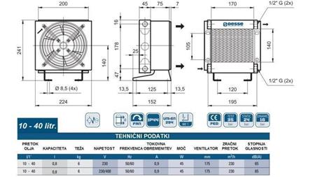 ΨΥΓΕΙΟ ΛΑΔΙΟΥ AC 230V HY01001 10-40 ΛΙΤΡΑ