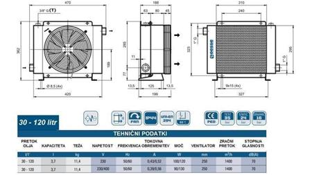 ΨΥΓΕΙΟ ΛΑΔΙΟΥ AC 230V HY02401 30-120 ΛΙΤΡΑ