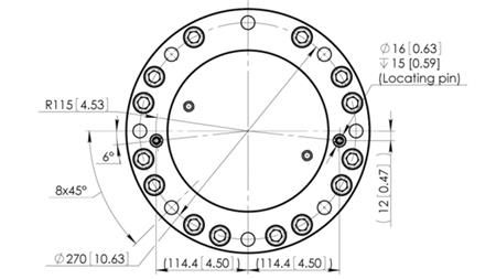ΥΔΡΑΥΛΙΚΟΣ ΡΟΤΑΤΟΡ CPR8-01 33000-8000 KG