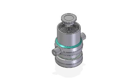 7006S -TELESCOPISK CYLINDER STANDARD/BALL 7 STEG SLAG 1360 DIAMETER 170