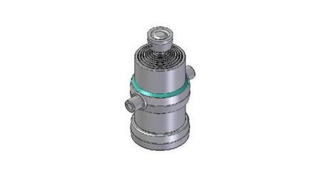 8005S -TELESCOPISK CYLINDER STANDARD/KUGLE 8 TRIN BEVÆGELSE 2060 DIAMETER 190