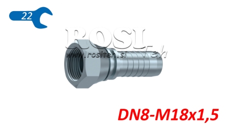 ΥΔΡΑΥΛΙΚΗ ΣΥΝΔΕΣΗ BSP ΘΗΛΥΚΗ DN8-M18X1,5