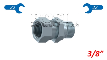 ΥΔΡΑΥΛΙΚΗ ΔΙΠΛΗ ΚΛΕΙΔΑ ΣΤΡΟΦΙΓΓΑ 3/8