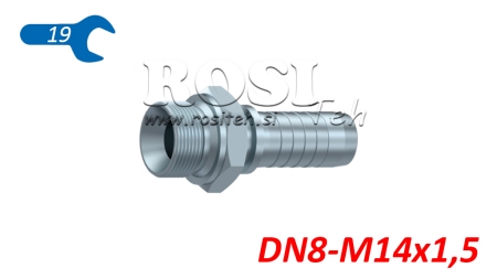 ΥΔΡΑΥΛΙΚΗ ΣΥΝΔΕΣΗ BSP ΑΝΔΡΑΣ DN8-M14X1,5