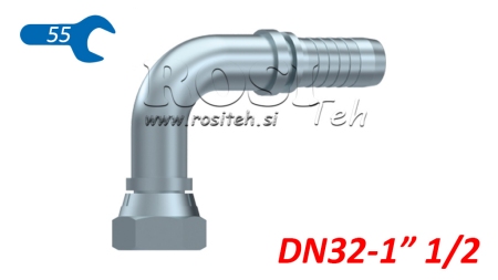 HYDRAULICKÉ PŘIPOJENÍ BSP ŽENSKÝ ELBOW 90° DN32-1 1/2