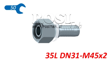 ΥΔΡΑΥΛΙΚΗ ΣΥΝΔΕΣΗ DKOL 35 ΘΗΛΥΚΟ DN31-M45X2