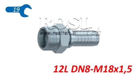 ΥΔΡΑΥΛΙΚΗ ΣΥΝΔΕΣΗ CEL 12 L ΑΡΣΕΝΙΚΟ DN8-M18X1.5