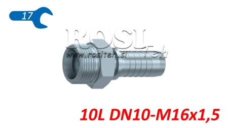 HIDRAVLIČNI PRIKLJUČEK CEL 10 L MOŠKI DN10-M16x1,5