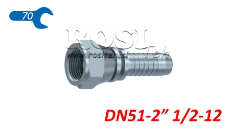 ΥΔΡΑΥΛΙΚΗ ΣΥΝΔΕΣΗ DKJ JIC74° ΘΗΛΥΚΟΣ DN51-2 1/2-12