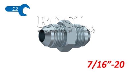 ΥΔΡΑΥΛΙΚΗ ΔΙΠΛΗ ΒΑΛΒΙΔΑ JIC74° 7/16”-20 7/16”-20