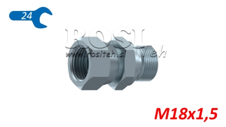 HYDRAULICKÝ DVOJITÝ KONEKTOR OTOČNÁ MATICE M18X1,5