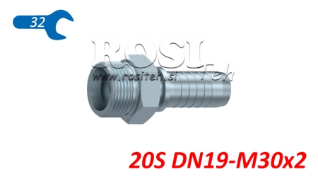ΥΔΡΑΥΛΙΚΗ ΣΥΝΔΕΣΗ CES 20 ΜΕ ΑΡΣΕΝΙΚΟ DN19-M30X2