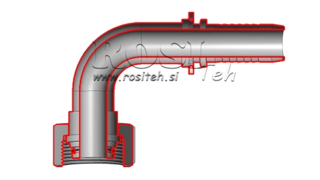 ΥΔΡΑΥΛΙΚΗ ΣΥΝΔΕΣΗ DKOL 15 L ΓΥΝΑΙΚΕΙΑ ΓΩΝΙΑ 90 DN10-M22X1.5