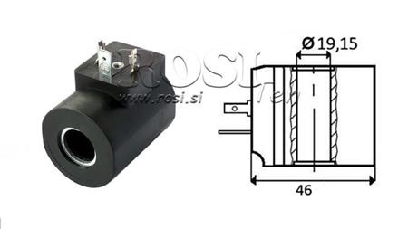 ELEKTRO MAGNETNA TULJAVA 24V DC - M19-12DN - fi 19,15mm-56mm 33W