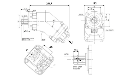 HYDRAULICZNA POMPA ŻELIWNA 107CC BANANA