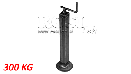 GEWINDE STØTTEBEN (HØJDE 630MM - SLAGLÆNGDE 255MM) - 300KG