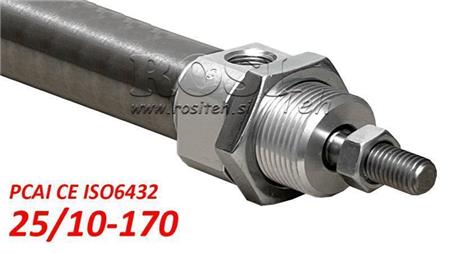 ΠΝΕΥΜΑΤΙΚΟΣ ΚΥΛΙΝΔΡΟΣ PCAI 25/10-170 CE ISO6432